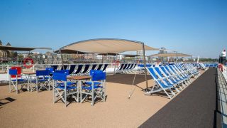 MS Lisabelle - Sonnendeck mit Sonnenliegen